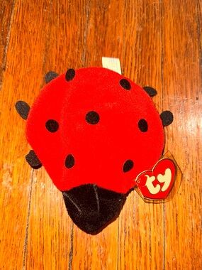 TY Lucky Beanie Baby Ladybug 1st Gen Tush Tag 3rd Gen Swing Tag